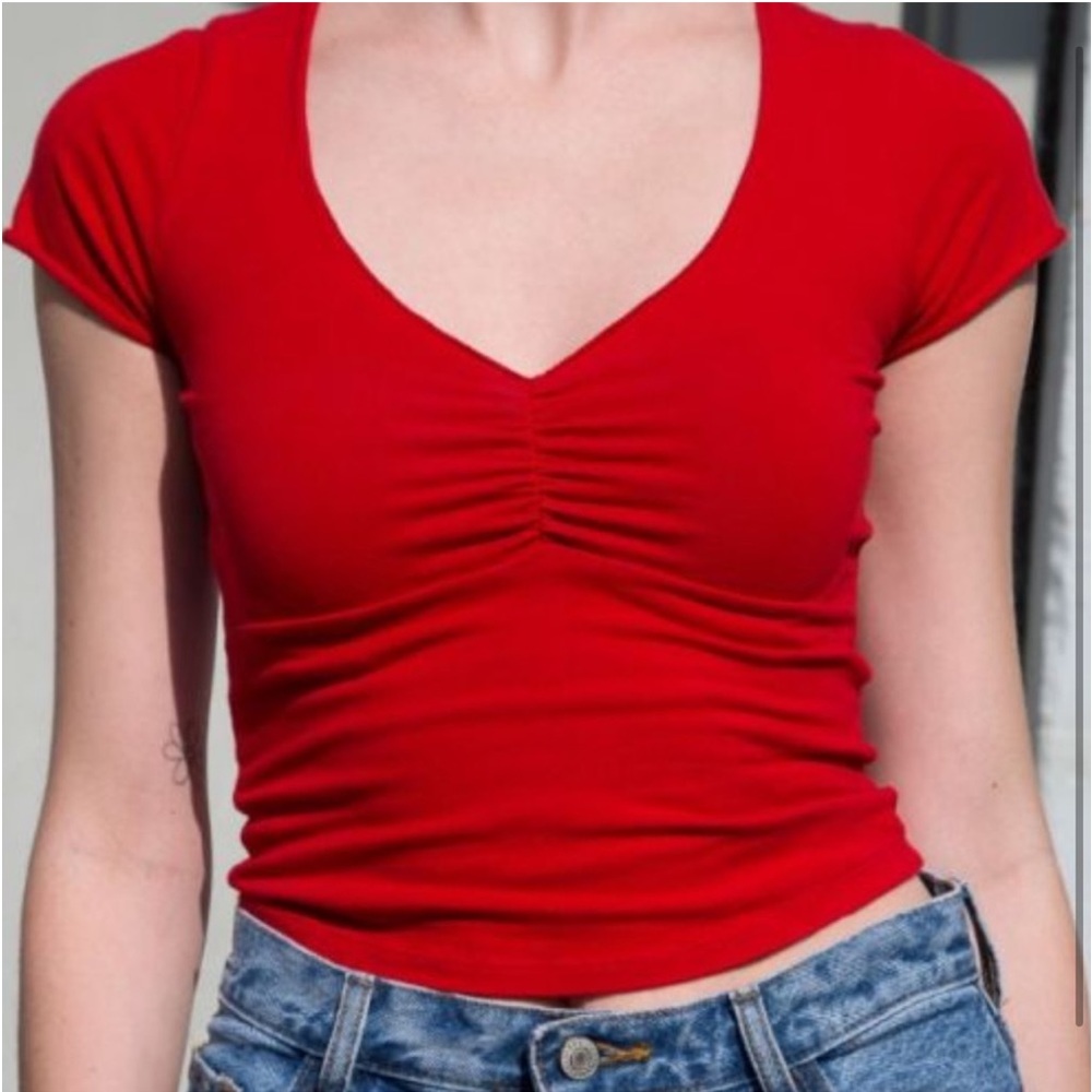 red brandy melville top